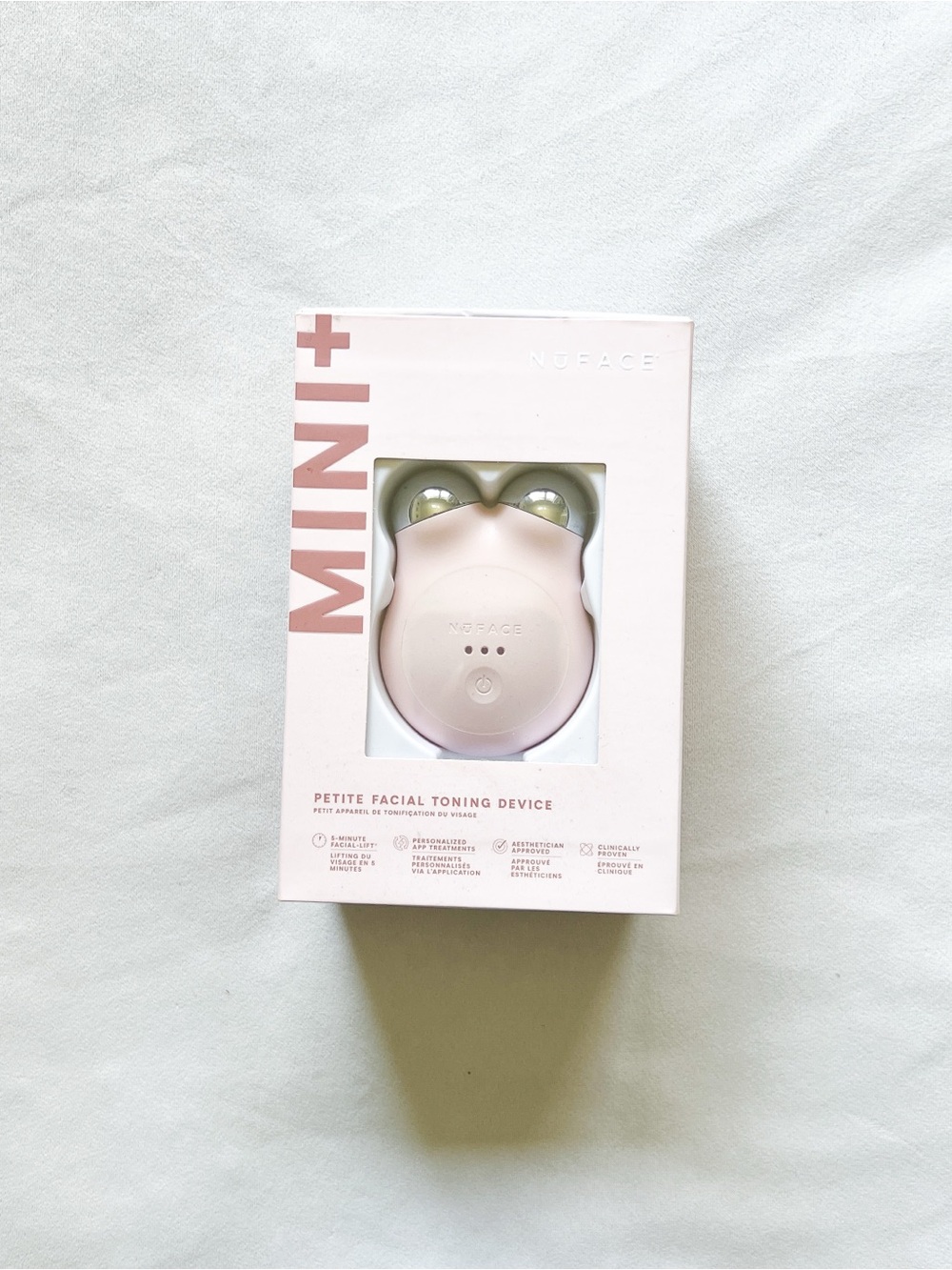 NuFACE Mini+ Petite Facial Toning Device - Light Pink